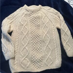 Pier 1 Cream Wool Sweater  Vintage